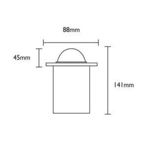 CLA MR16 Recessed Inground Up Lights (Small Faceplate with Eyelid) IP67 (Cut out: Ø73mm)