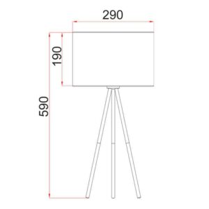 CLA 
JAMBES: Drum Shade with Antique Brass Tripod Table Lamps