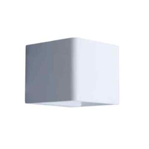 CLA LONDON: City Series LED Interior Matte White Cube Up/Down Wall Light