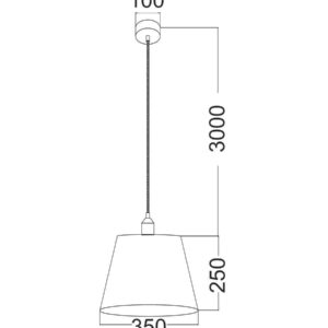 CLA PENSHADE: Interior Slanted with Honeycomb Pattern Laser Cut Pendant Lights