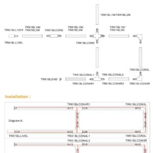 CLA 3 Wire 1 Circuit Universal Tracks, Connectors, End Cap & Live End
