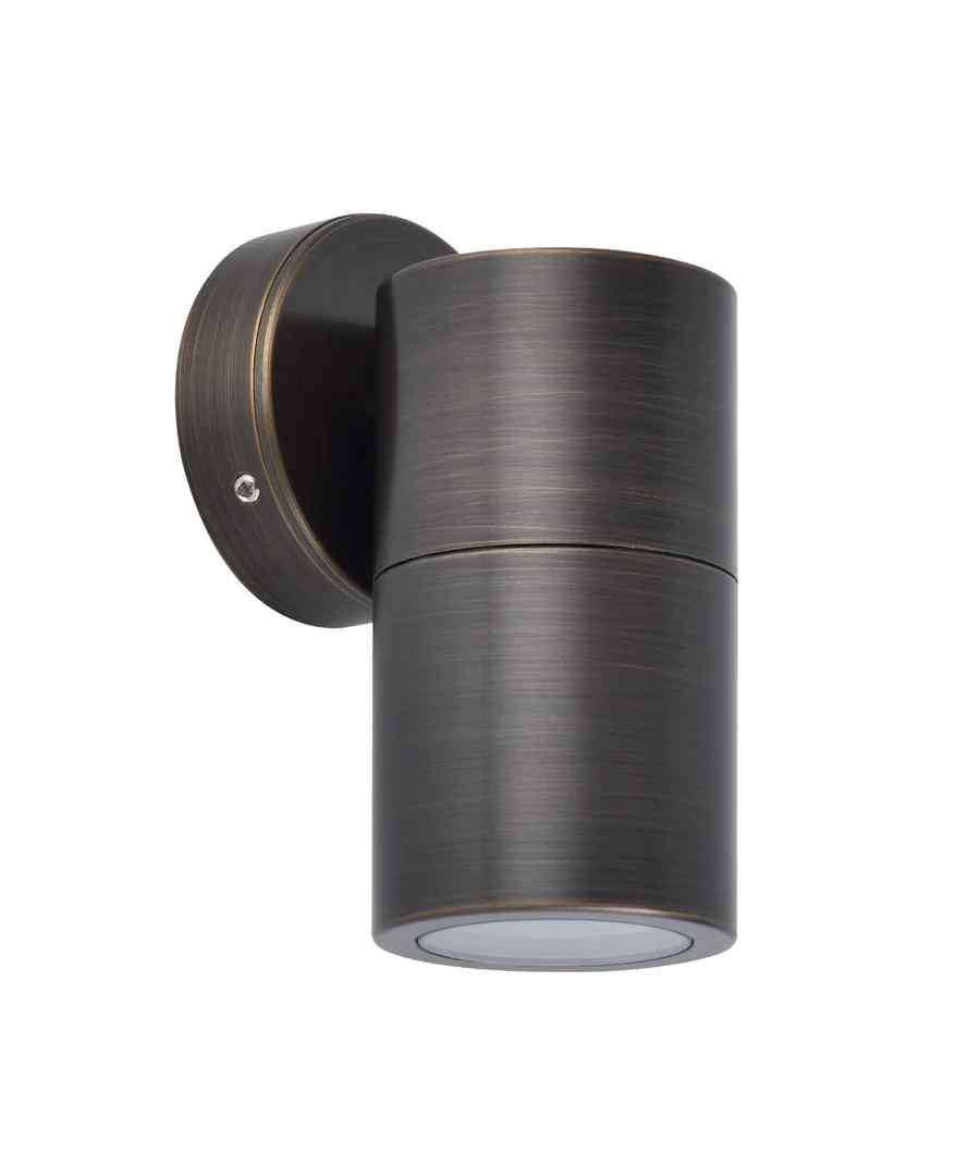 CLA MR16 Exterior Wall Pillar Spot Lights (Rustic Brass) IP65 - Image 4