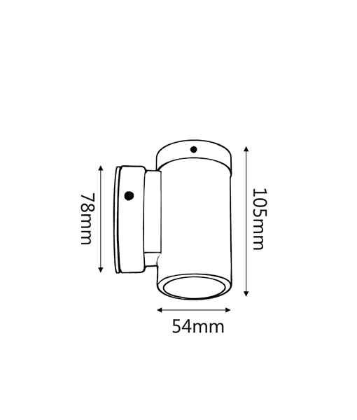 CLA MR16 Exterior Wall Pillar Spot Lights (Aged Copper) IP54 - Image 3