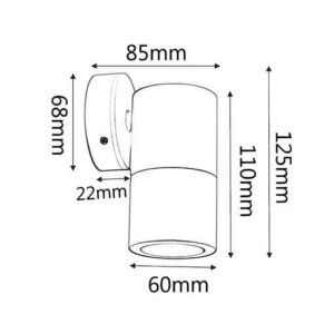 CLA MR16 Exterior Wall Pillar Spot Lights (Copper) IP65