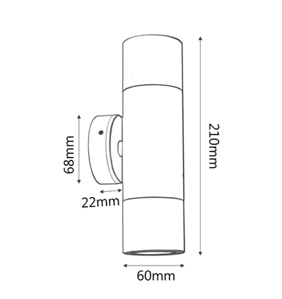 CLA MR16 Exterior Wall Pillar Spot Lights (Black Aluminium) IP65 - Image 8