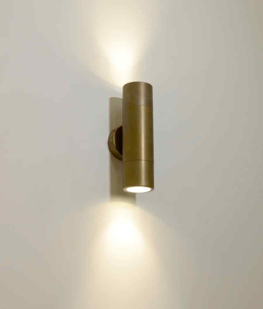 CLA GU10 Exterior Wall Pillar Spot Lights (Aged Brass) IP65 - Image 10