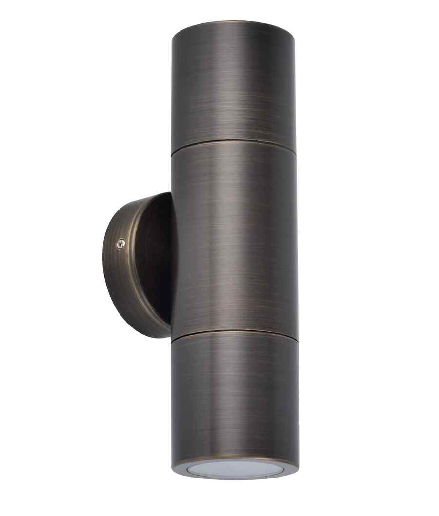 CLA MR16 Exterior Wall Pillar Spot Lights (Rustic Brass) IP65 - Image 6
