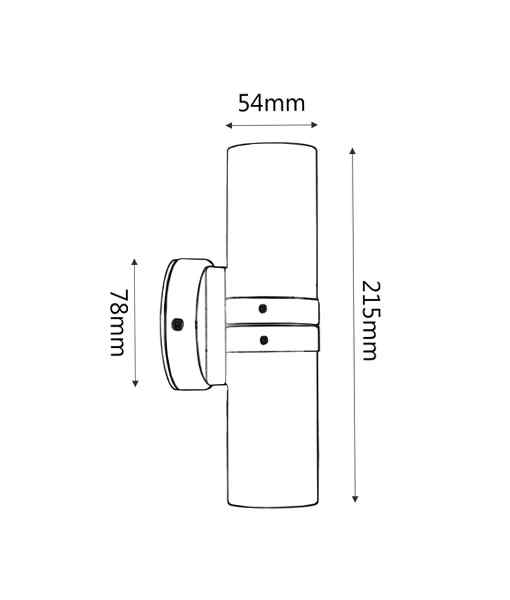 CLA MR16 Exterior Wall Pillar Lights (Light Weight Copper) IP54 - Image 5