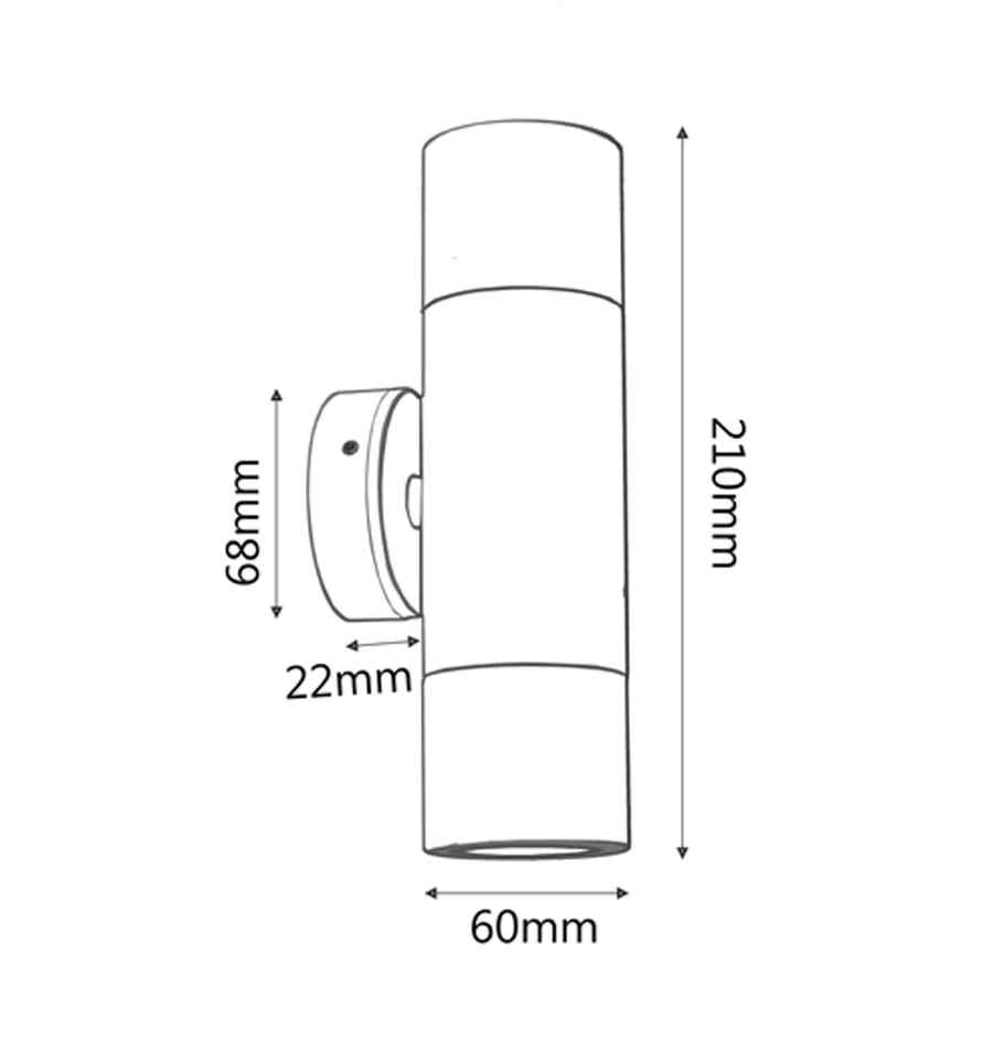 CLA MR16 Exterior Wall Pillar Spot Lights (White Aluminium) IP65 - Image 8