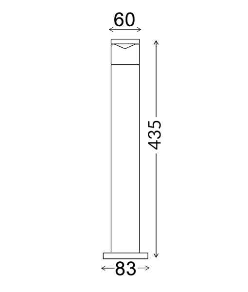 CLA PHARE: GU10 Surface Mounted SS 316 Anti Glare Bollard Light IP54 - Image 2