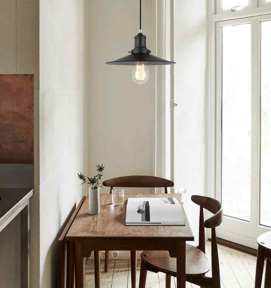 CLA PIATTO: Industrial Black Coolie Pendant Lights - Image 2