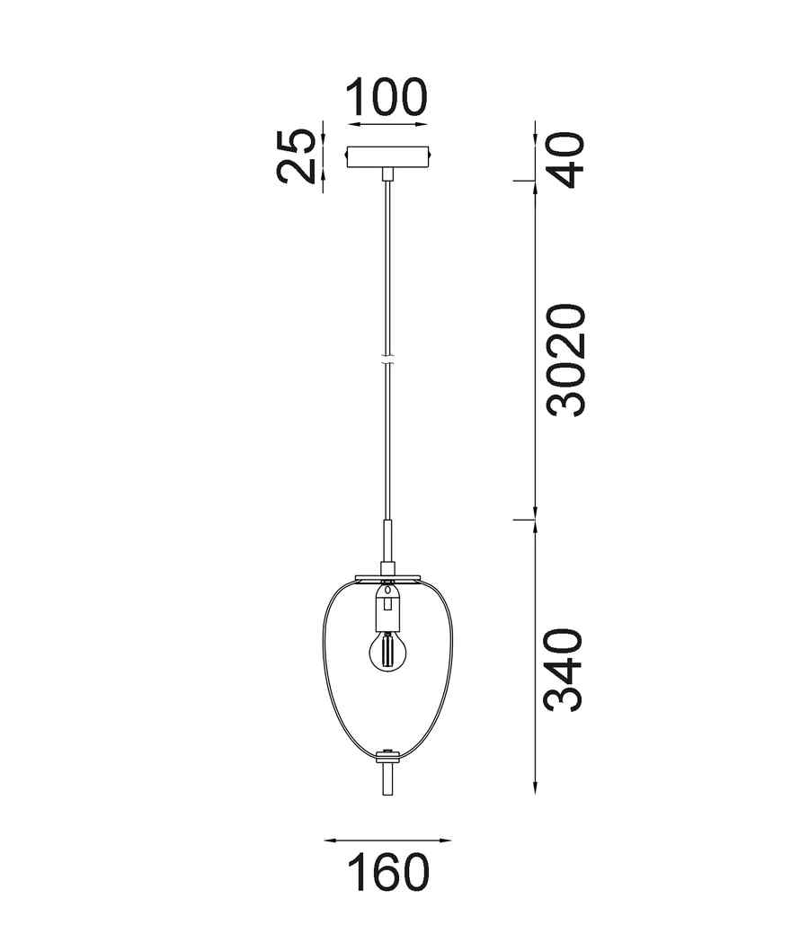 CLA PINO: Interior Opal Matte / Smokey Black Mirror Finish Glass Oval Pendant Lights - Image 2