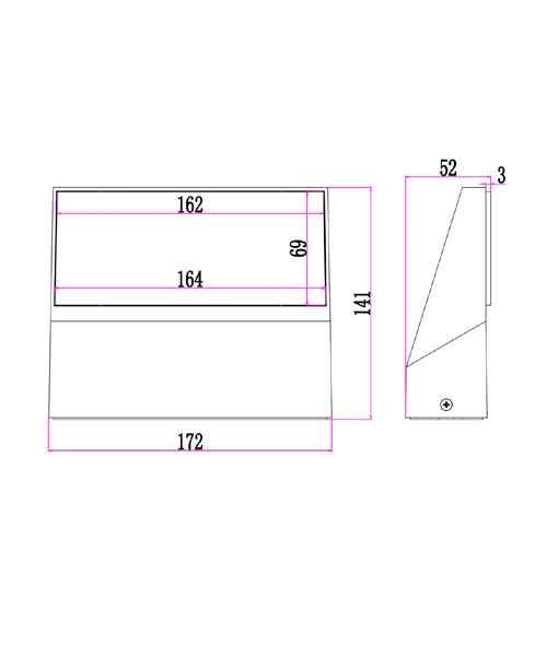 CLA PLANA: Exterior LED Adjustable Wedge Surface Mounted Wall Lights IP65 - Image 5