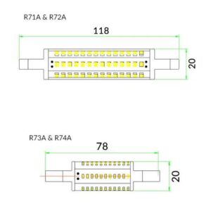 CLA R7 LED Globes