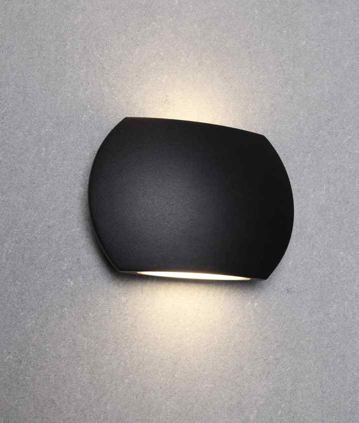 CLA REMO: Surface Mounted LED Exterior Curved Up/Down Wall Lights IP54