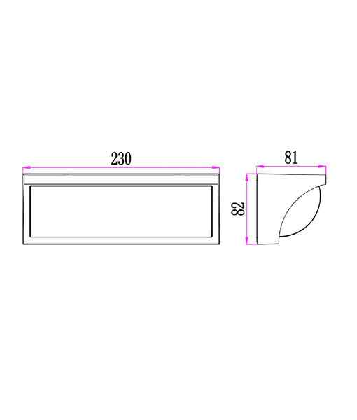 CLA REPISATRI: Exterior LED Tri-CCT Curved Wedge Surface Mounted Wall Lights IP65 - Image 2
