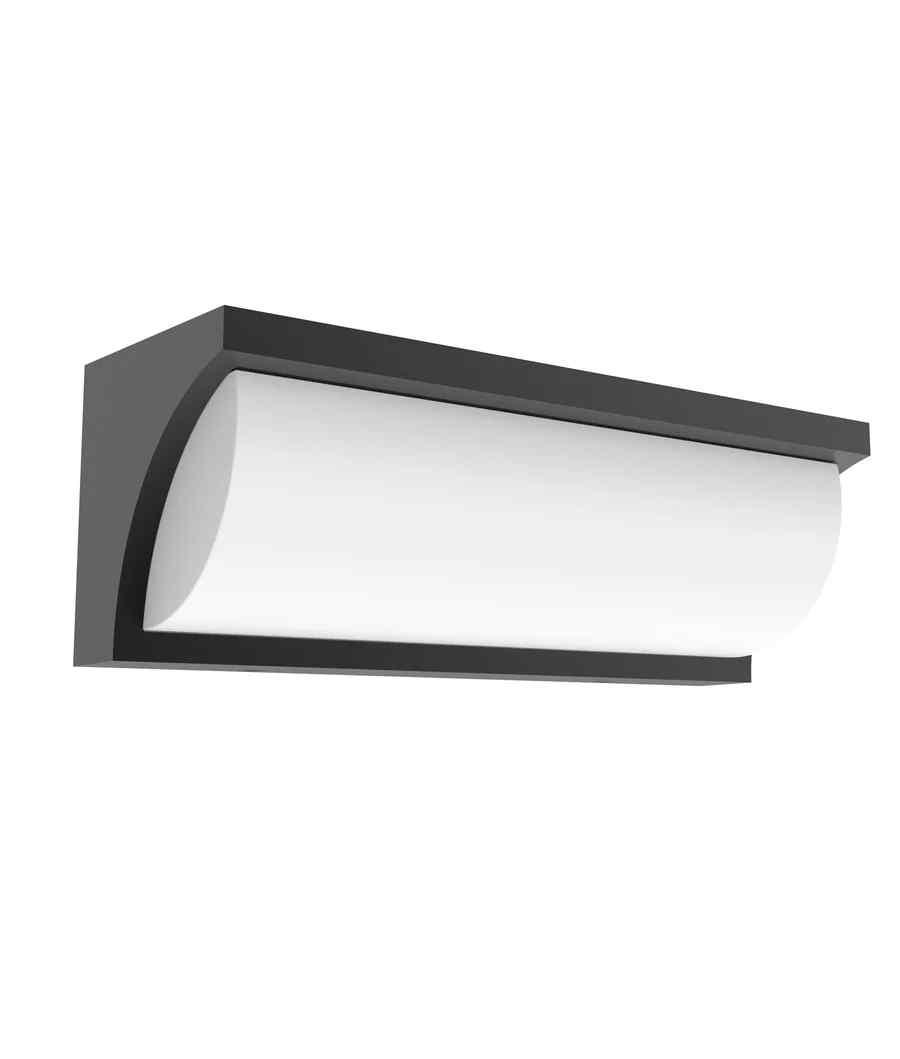 CLA REPISATRI: Exterior LED Tri-CCT Curved Wedge Surface Mounted Wall Lights IP65