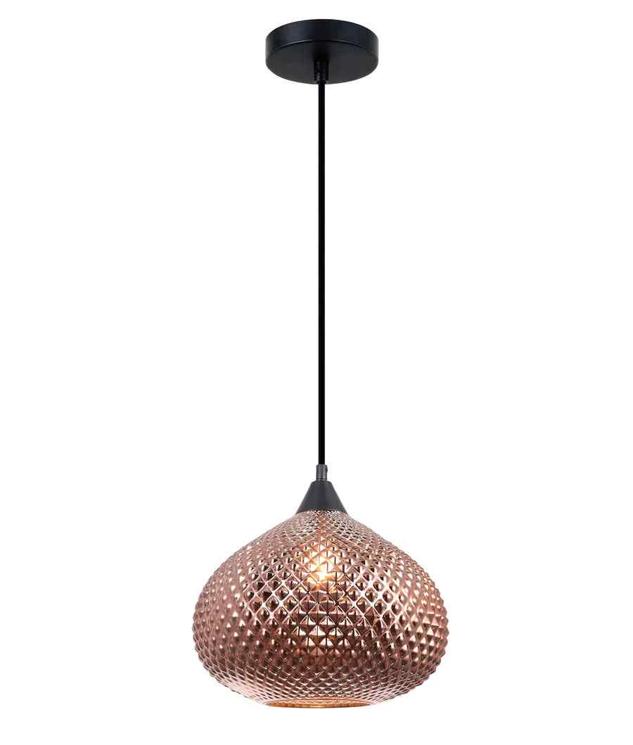 CLA RICTUS: Bohemian Glass With Quadrilateral Segment Wine Glass Shape Pendant Lights - Image 2