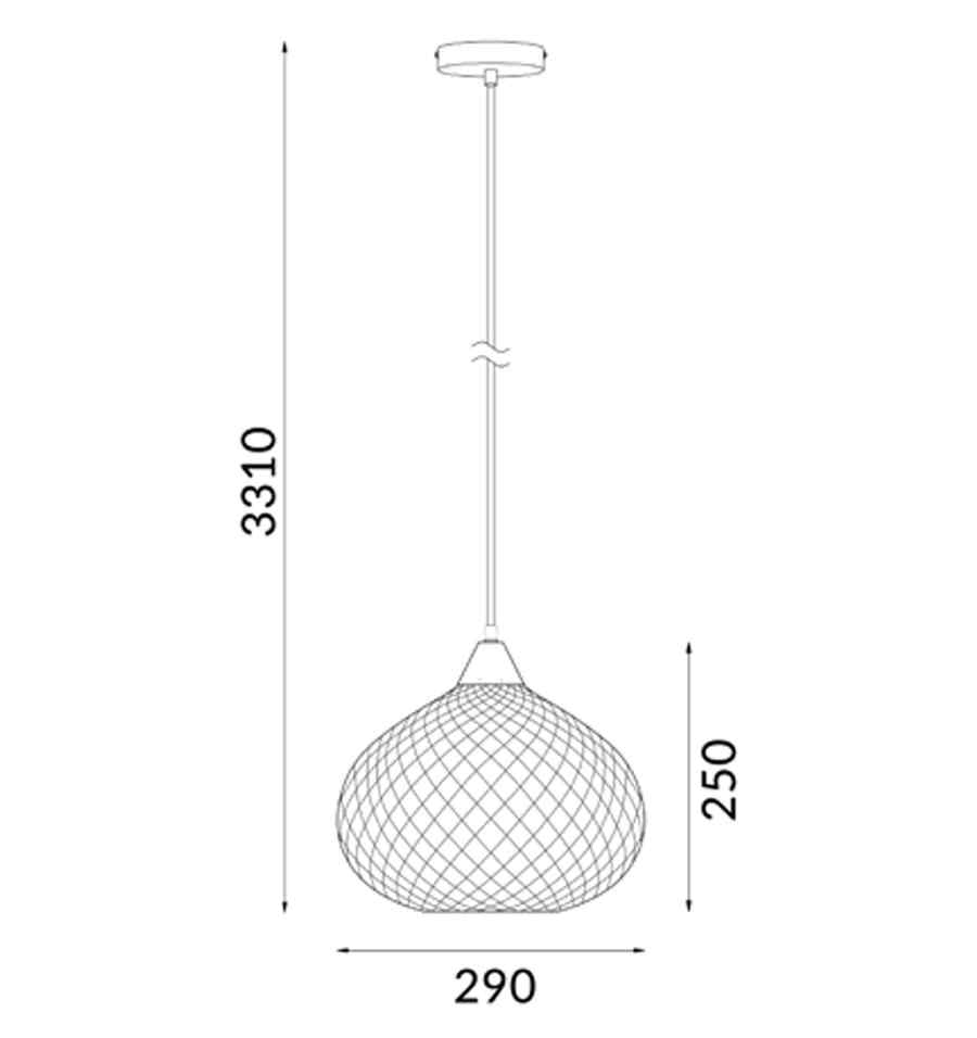 CLA RICTUS: Bohemian Glass With Quadrilateral Segment Wine Glass Shape Pendant Lights - Image 3