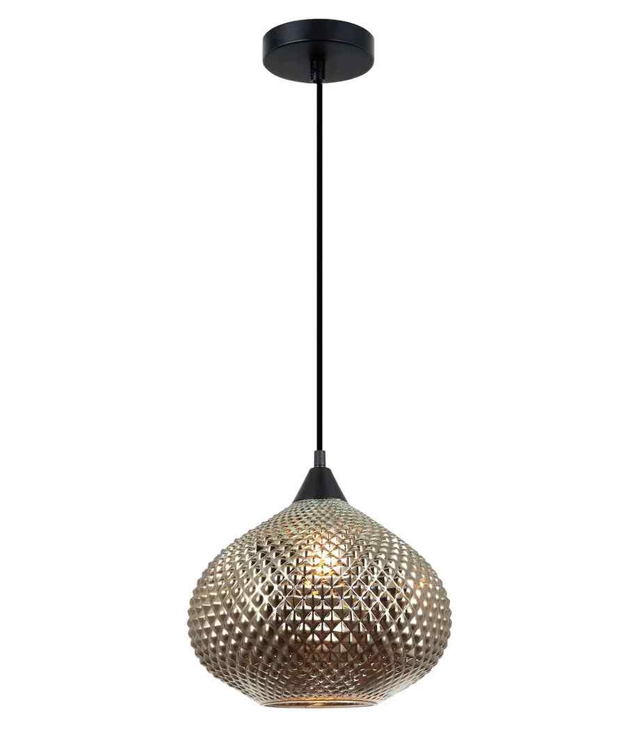 CLA RICTUS: Bohemian Glass With Quadrilateral Segment Wine Glass Shape Pendant Lights - Image 4