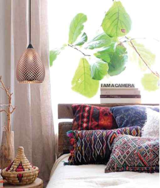 CLA RICTUS: Bohemian Glass with Quadrilateral Segments Ellipse Shape Pendant Lights - Image 3