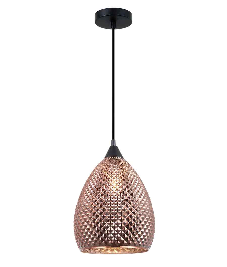 CLA RICTUS: Bohemian Glass with Quadrilateral Segments Ellipse Shape Pendant Lights