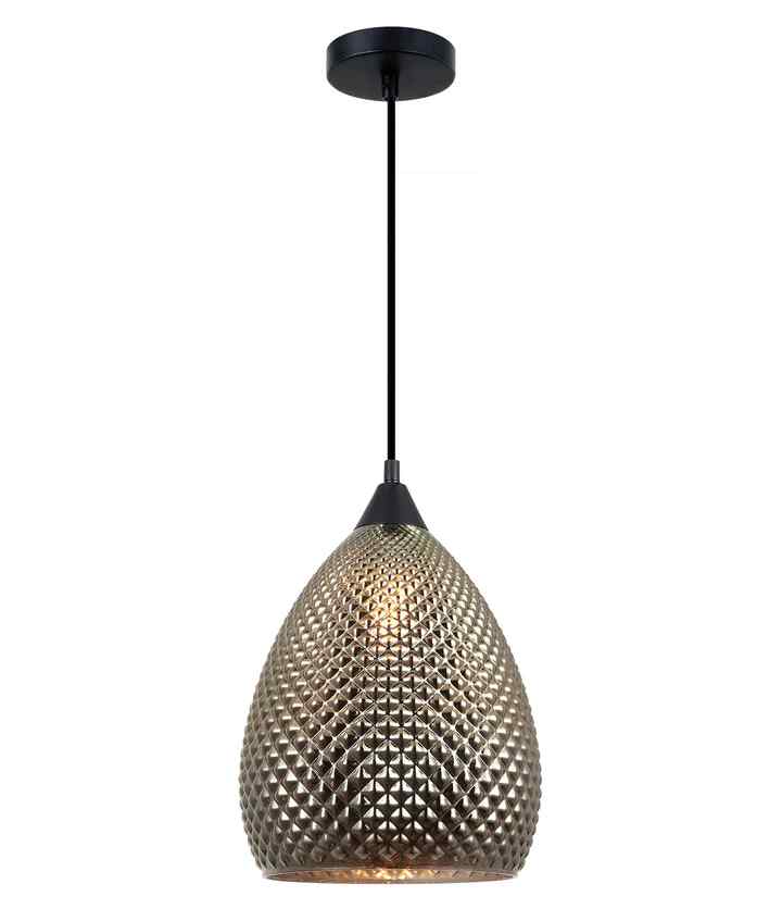 CLA RICTUS: Bohemian Glass with Quadrilateral Segments Ellipse Shape Pendant Lights - Image 4