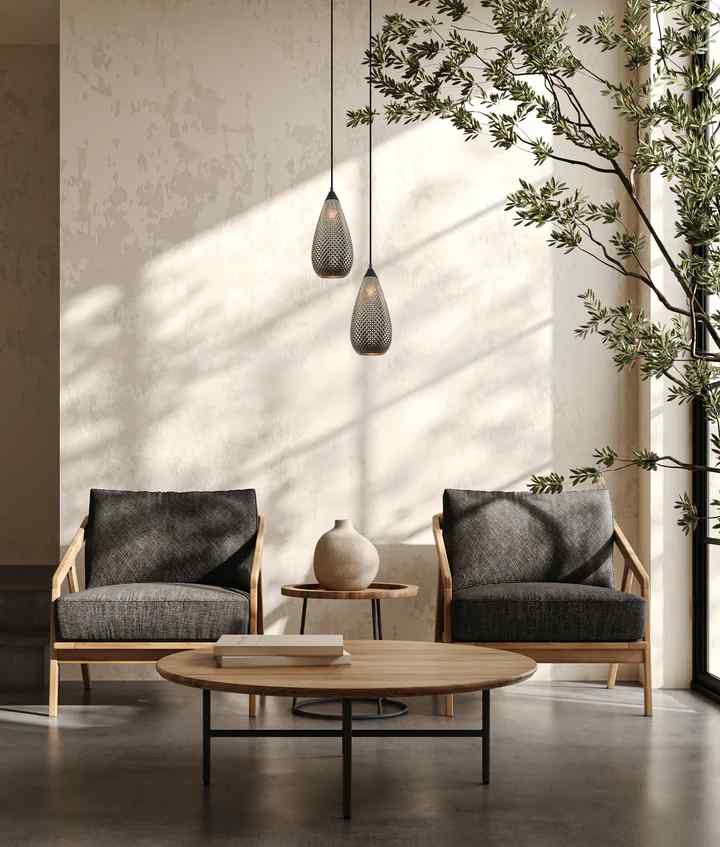 CLA RICTUS: Bohemian Glass with Quadrilateral Segments Tear Drop Shape Pendant Lights - Image 4