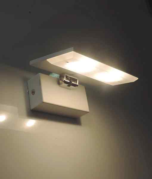 CLA RIO: City Series LED Interior Matte White Rectangular Up Light 90° Adjustable Wall Light - Image 2