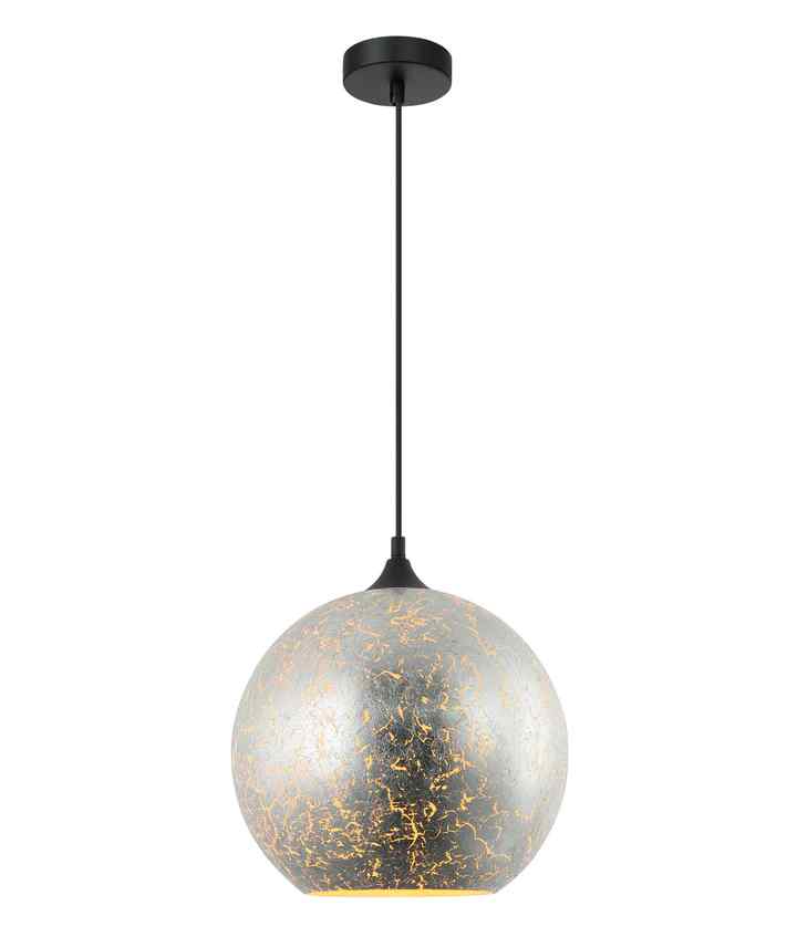CLA ROCHE: Interior Wine Glass Shape Matte Gold / Chrome Glass Pendant Lights - Image 6