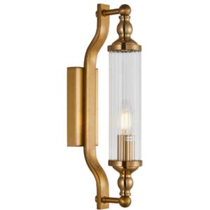 CLA RODILLO: Interior Tubular Clear Glass Wall Lights