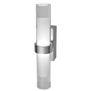 CLA ROME: City Series LED Interior Satin Chrome Tubular Up/Down Wall Light