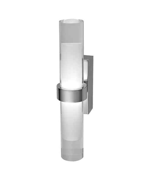 CLA ROME: City Series LED Interior Satin Chrome Tubular Up/Down Wall Light