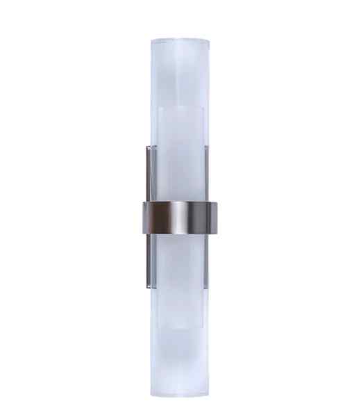 CLA ROME: City Series LED Interior Satin Chrome Tubular Up/Down Wall Light - Image 2