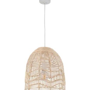 CLA ROTA: Bohemian Interior Natural Rattan Ellipse Pendant Light
