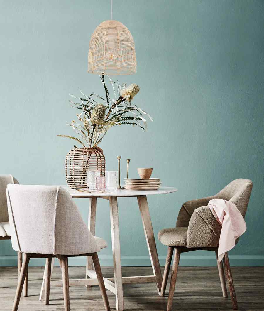 CLA ROTA: Bohemian Interior Natural Rattan Ellipse Pendant Light - Image 5