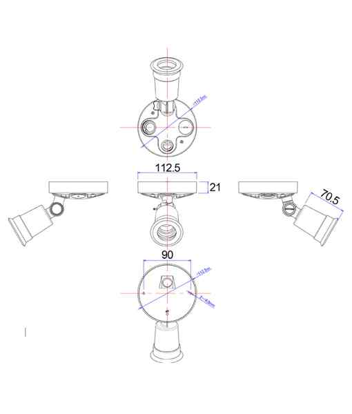 CLA SEC: Surface Mounted LED PAR30 Security Lights IP44 - Image 2