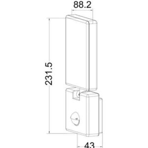 CLA SEC: Surface Mounted LED Security Lights with Sensors IP65