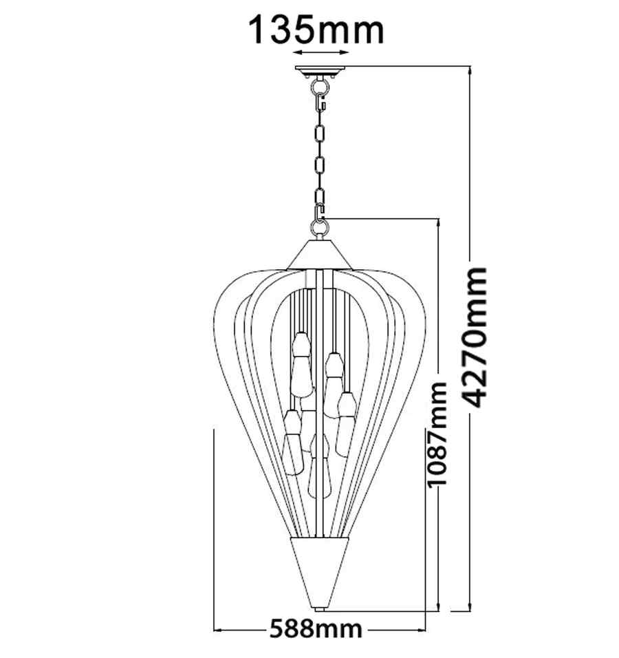 CLA SENORITA: Rustic Large Tuscan Coffee Cherry /Winter Moss Wood Pendant Lights - Image 3