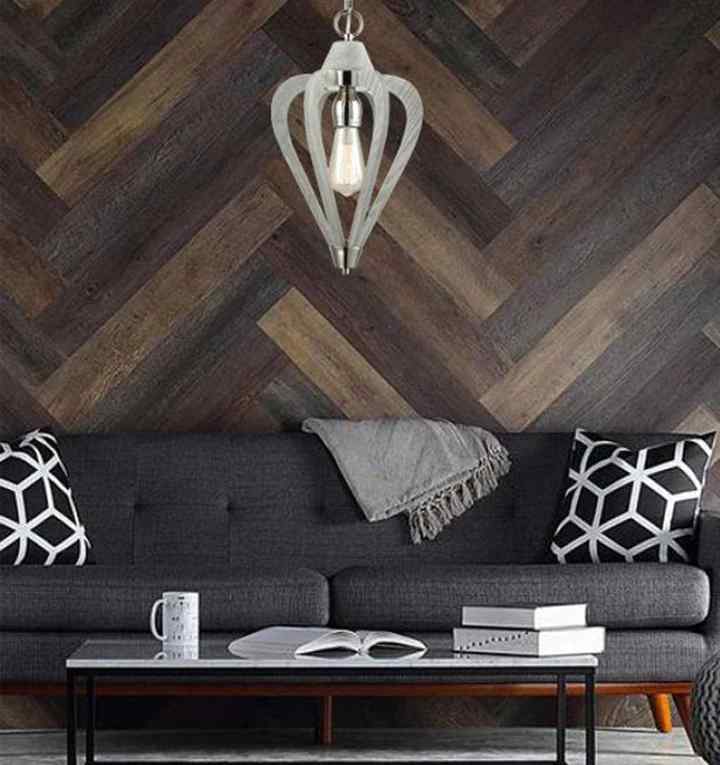CLA SENORITA: Rustic Small Tuscan Coffee Cherry / Winter Moss Wood Pendant Light - Image 6