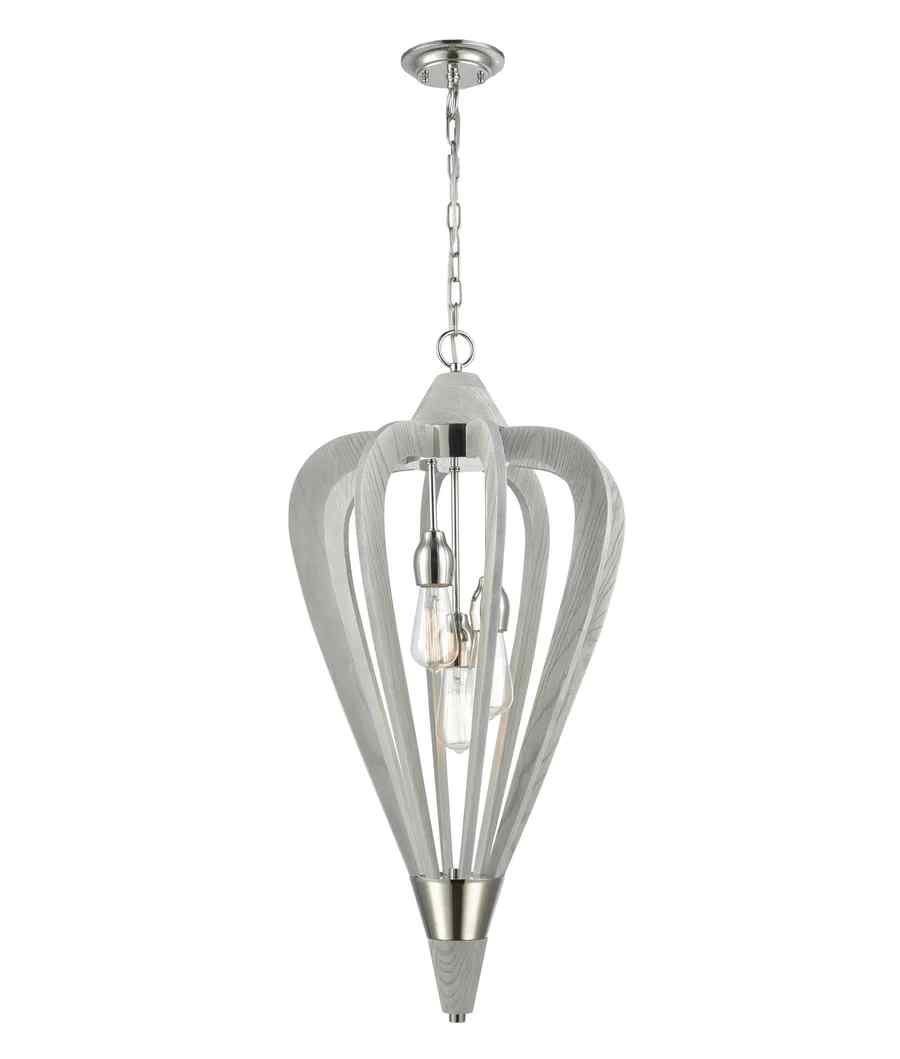 CLA SENORITA: Rustic Medium Tuscan Coffee Cherry / Winter Moss Wood Pendant Lights - Image 4