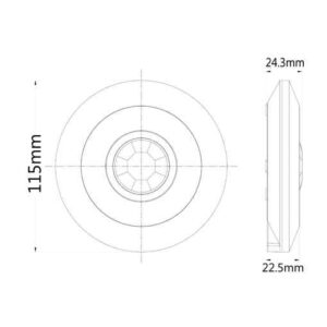 CLA SENS004: Infrared Surface Mounted Motion Sensors IP20