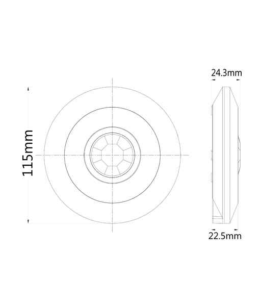 CLA SENS004: Infrared Surface Mounted Motion Sensors IP20