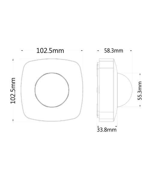 CLA SENS005: Infrared Surface Mounted Motion Sensors IP20