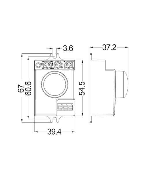 CLA SENS011: Microwave Sensor IP20 - Image 2
