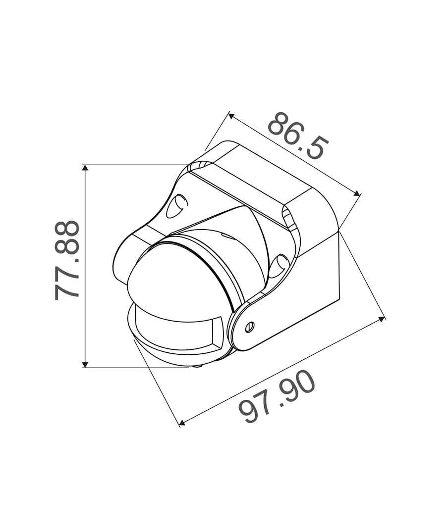 CLA SENS012-013: Adjustable Infrared PIR Surface Mounted Sensors IP44 - Image 2