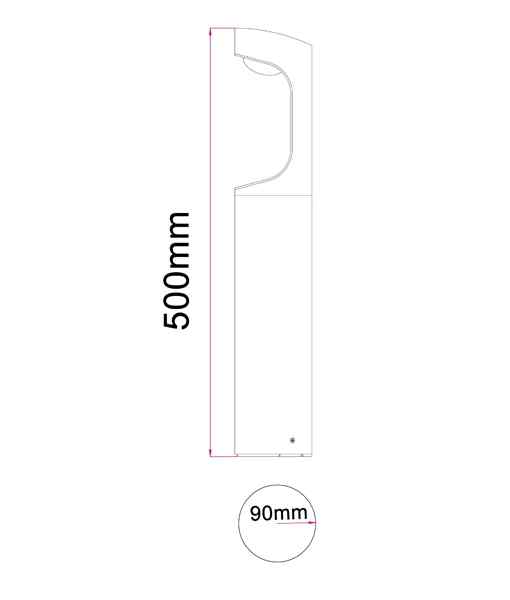 CLA SETH: LED Surface Mounted Bollard Lights IP54 - Image 5
