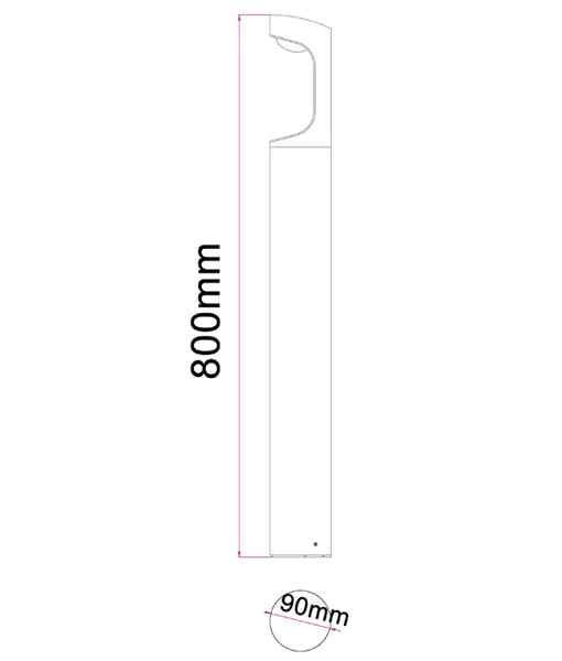 CLA SETH: LED Surface Mounted Bollard Lights IP54 - Image 7