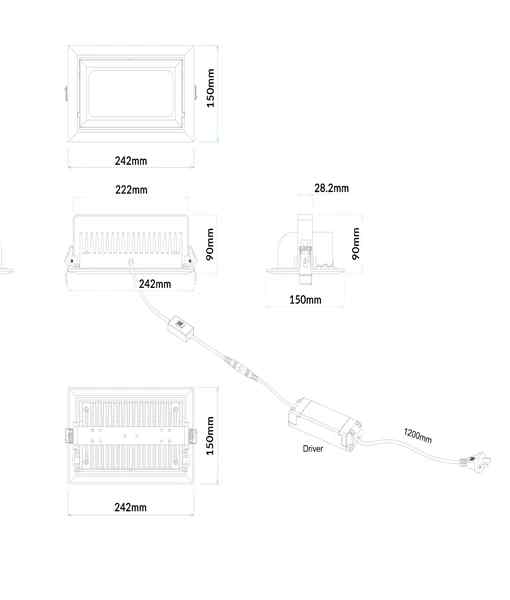 CLA SHOPTRI: LED Tri-CCT Dimmable Shop Lighter - Image 2