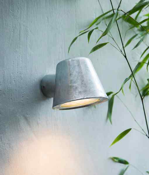 CLA SKOPA: Exterior Glass Diffuser Flat Top Cone Surface Mounted Wall Lights IP44 - Image 2